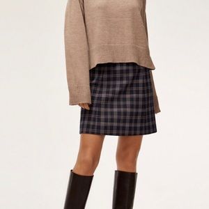 NWT Babaton Hopper Skirt in Red Plaid